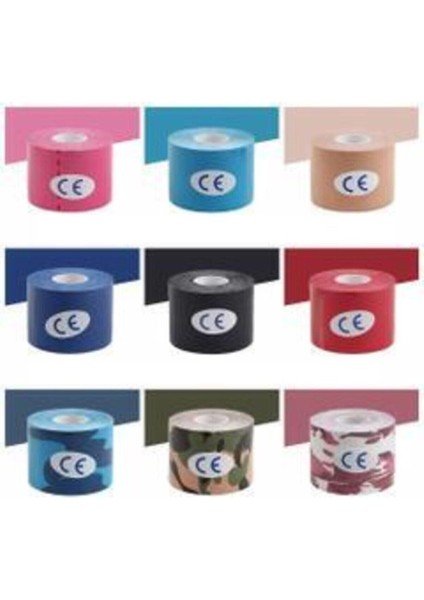 Pembe Rengi Sporcu Bandı Bia Tape Kinesio 5cmx5 M 12 Li