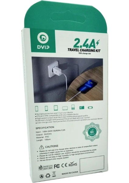 2.4A Type-C USB Şarj Aleti ZX-Y100C