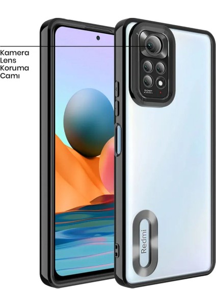 Xiaomi Redmi Note 11 Pro Uyumlu Kılıf Glint Silikon Kılıf Siyah