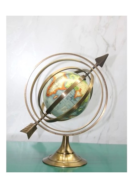Pirinç Dünya Küre Model 2