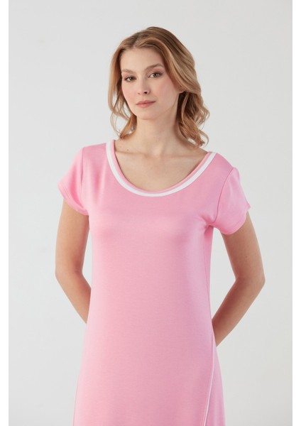 Basic Oversize Yırtmaçlı Penye Elbise