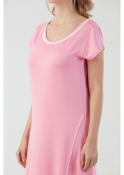 Basic Oversize Yırtmaçlı Penye Elbise