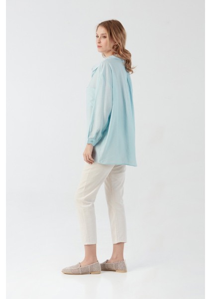 Basic Cepli Salaş Şifon Gömlek fırsatları