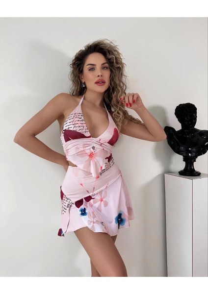 Kadın Çiçek Desenlı Yazlık Takım S3519