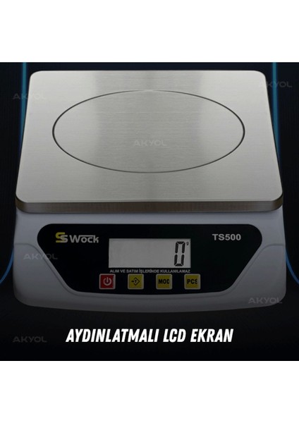 TS500 Dijital Terazi 25KG / 1gr modelleri