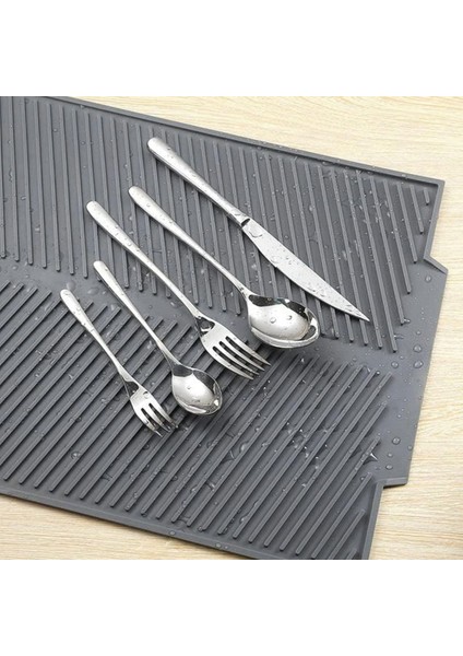 Büyük Bulaşık Kurutma Matı,silikon Bulaşık Kurutma Matı Çok Amaçlı Tezgah Üstü Mat (5060) indirimleri