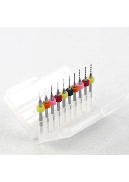 Dremel Için 0.15-1.05MM Pcb Tungsten Karbür 10 Lu Mikro Matkap Ucu Set fiyatları