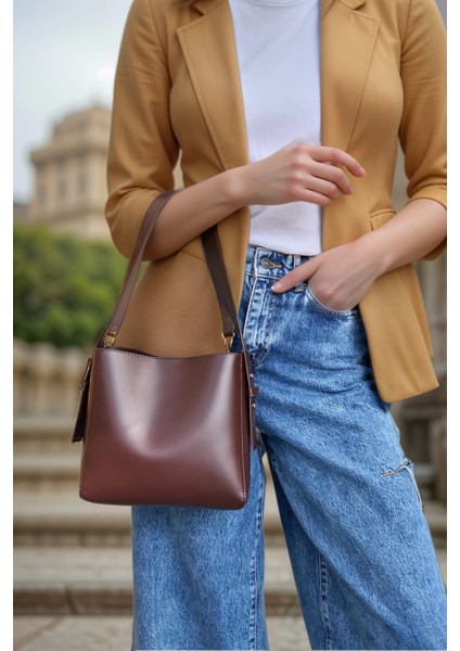 Kadın Şık Yumuşak Shopper Ayarlanabilir Askılı Deri Omuz Çantası Geniş Hacimli Günlük fiyatları