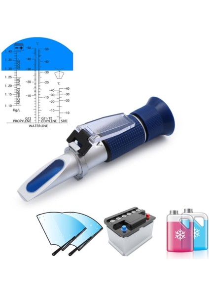 Atc Antifriz Refraktometre - Akü Sıvısı Etilen Propilen Glikol Cam Suyu Refraktometresi AF50 fiyatları