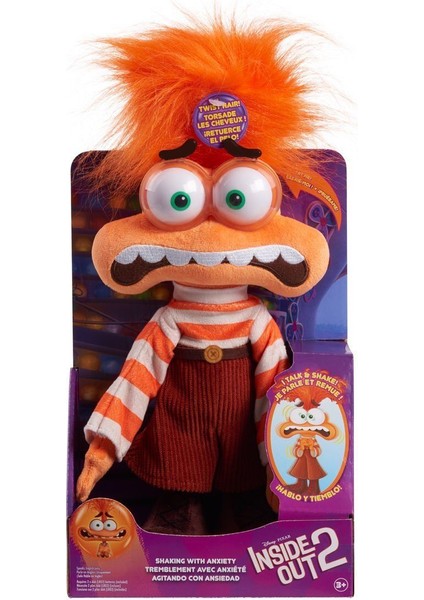 NDN03000 Inside Out 2 - Endişe - Anxiesesli ve Hareketli Peluş