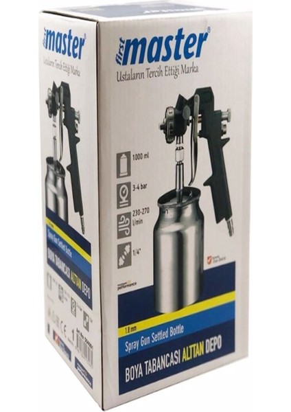 Boya Tabancası Alttan Depo 1.8mm 504001 fiyatları