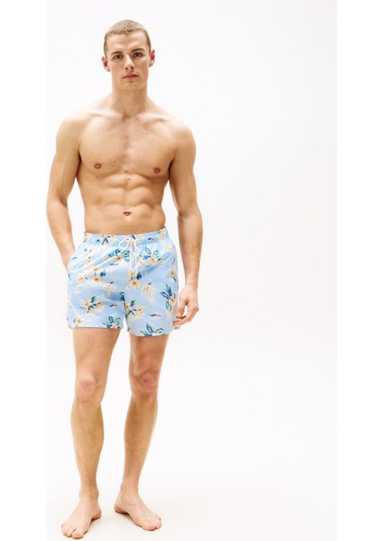 Tommy Hılfıger Medıum Drawstrıng Prınt Deniz Şortu