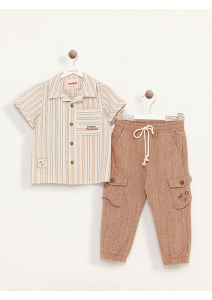 Erkek Bebek Takım 12-36 Ay Bej