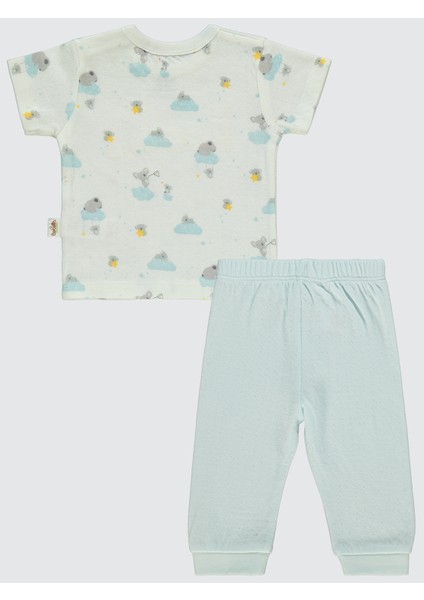 Erkek Bebek Pijama Takımı 3-18 Ay Mavi