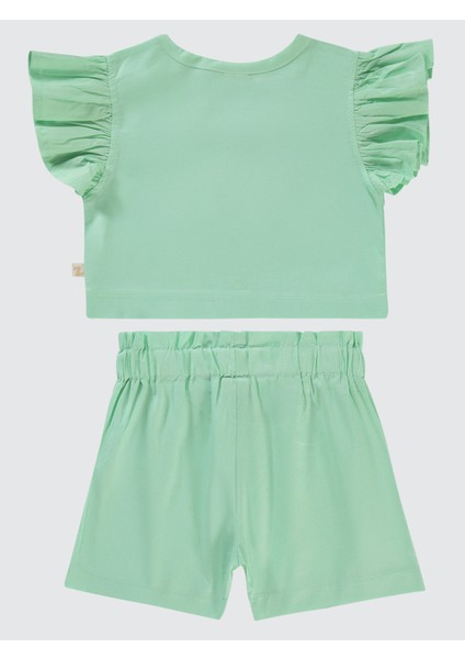Baby Zz Kız Bebek Şortlu Takım 6-12 Ay Yeşil fiyatları