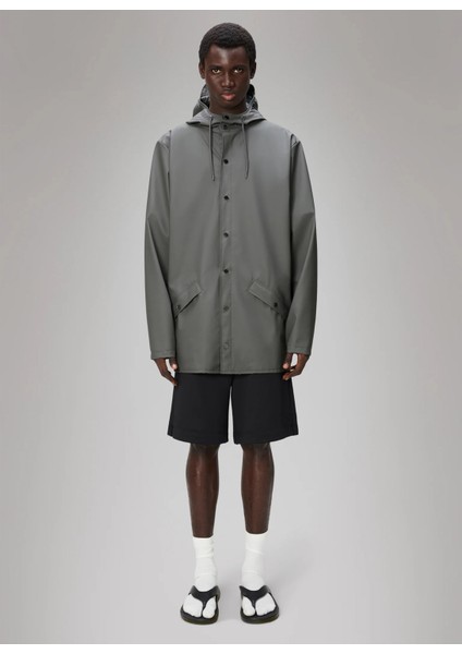 Gri Erkek Yağmurluk Jacket W3