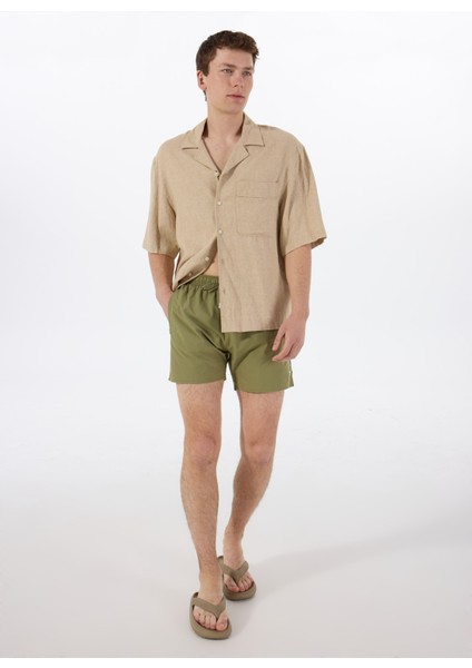 Yeşil Erkek Şort Mayo Iconic