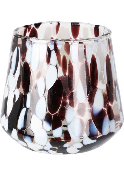 Çok Renkli Mumluk Kaplan Baskı Tealight Mumluk