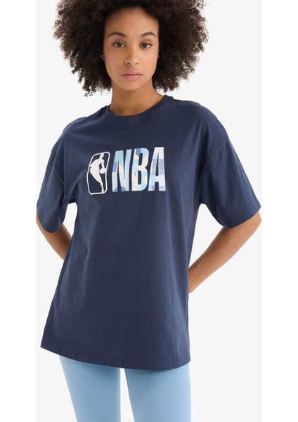 fit Nba Wordmark Oversize Fit Bisiklet Yaka Sporcu Kısa Kollu TIŞÖRT E3628AX25SM