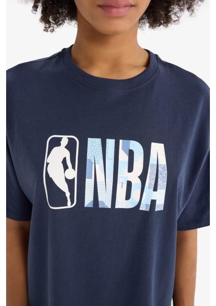 fit Nba Wordmark Oversize Fit Bisiklet Yaka Sporcu Kısa Kollu TIŞÖRT E3628AX25SM