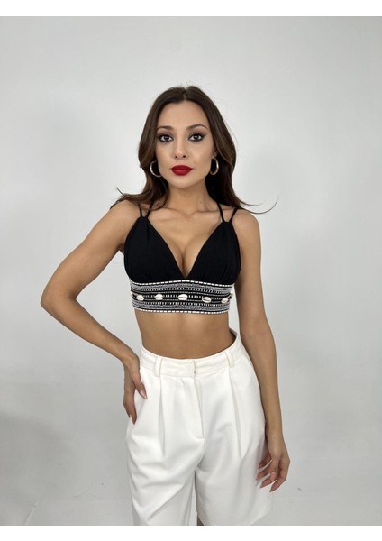 6862 Crop-Siyah