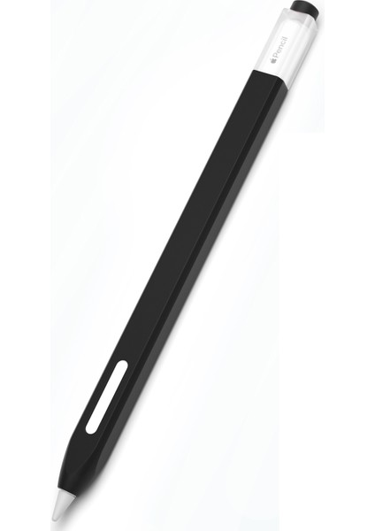 Apple Pencil Pro/pencil (2. Nesil) Jelly Stylus Kalem Silikon Kılıf Düşmeye Karşı Dayanıklı Kir Önleyici Kapak (Kısa Versiyon)-Siyah (Yurt Dışından)