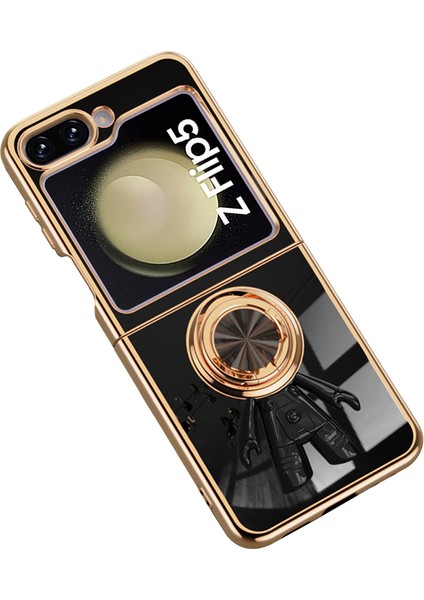 Samsung Galaxy Z Flip5 5g Tpu Telefon Kılıfı Astronot Halkalı Kickstand (Yurt Dışından)