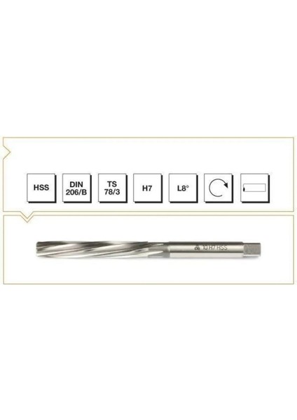 Makine Takım Silindirik Saplı El Raybası 9 mm B003010109000