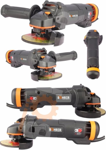 2100 Watt Bakır Sargılı 115 mm Metal Şanzıman Avuç Içi Taşlama Sprial Makinesi