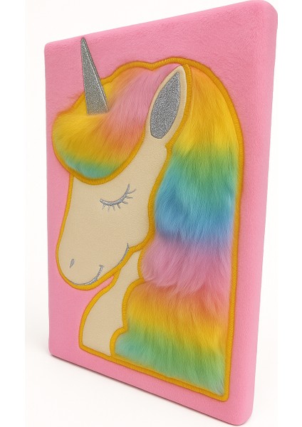 - Unick Color Simli Peluş Unicorn Hatıra Defteri