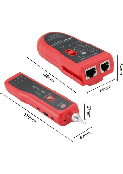 SE-AR868 Kablo Test Cihazı RJ11 RJ45 Cat5 CAT5E Cat6 Telefon - Network Hat Bulucu Bili Bili