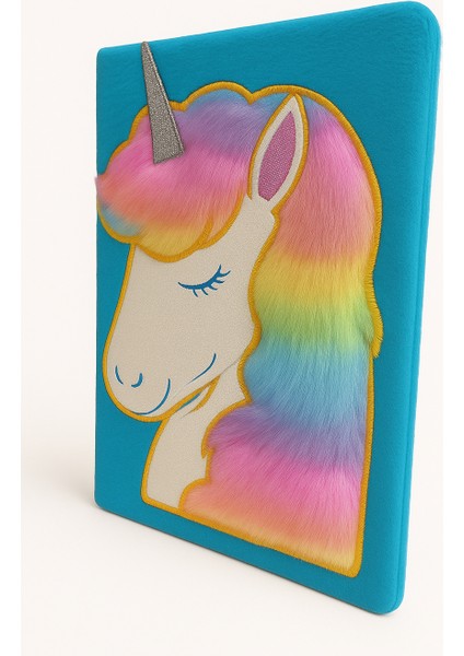 - Unick Color Simli Peluş Unicorn Hatıra Defteri
