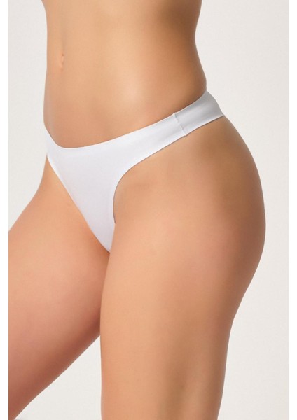 Modlive Beyaz Mı Emay 2802 Yapıştırma Lazer Kesim String Külot modelleri