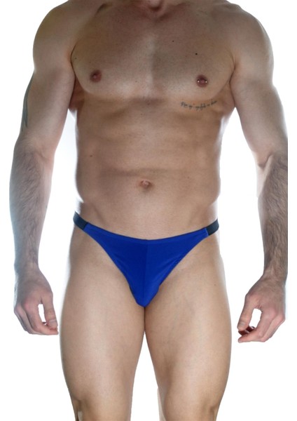 - Erkek Mavi Arkası Büzgülü Brazillian Slip