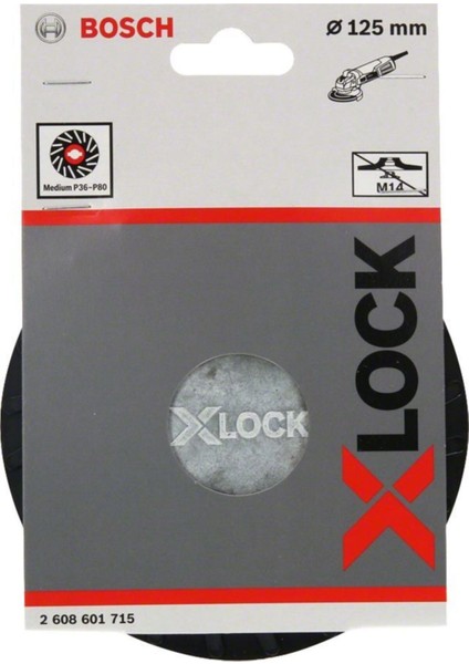 - X-Lock - 125 mm Fiber Disk Orta Sertlikte Taban