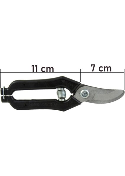 Göcen 10 Adet Narenciye Üzüm Bağ Budama Makası Eğri Uçlu 18 cm Siyah modelleri