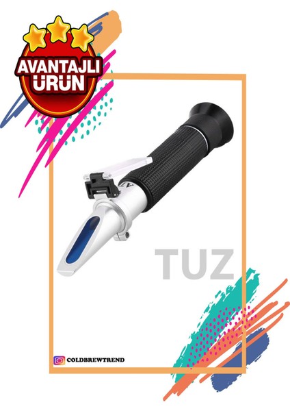 Tuzluluk ve Yoğunluk Ölçer Refraktometre