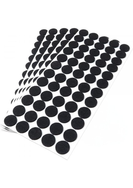 Sandalye Mobilya Ayak Pedi 24MM Kaydırmaz Keçe (132'LI) Yapışkanlı Parke Zemin Koruyucu - Siyah fırsatları