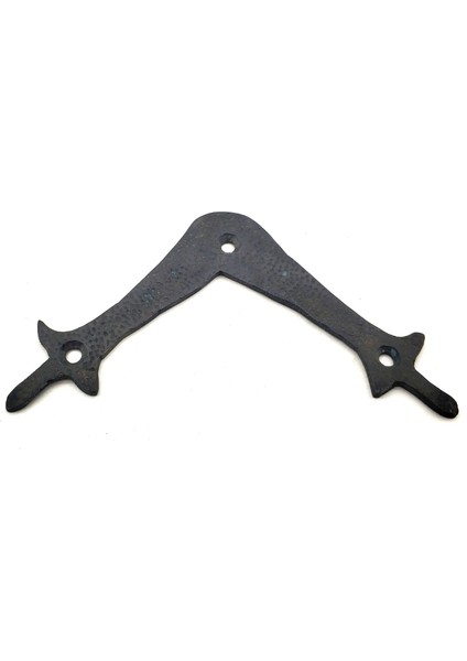 Antika Tarz Dekoratif Pirinç Zambak Gönye - Üst, 107X107 Mm, Oksit