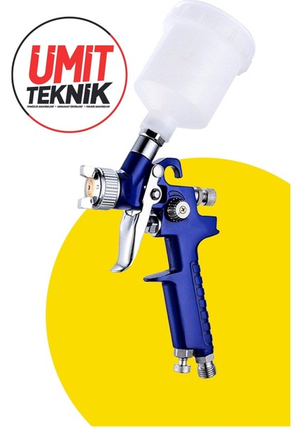 Üstten Depolu Metal Paslanmaz Detay Gölge Tabancası 150 cc / 0,8 mm 15MT Hortum Jak Kit
