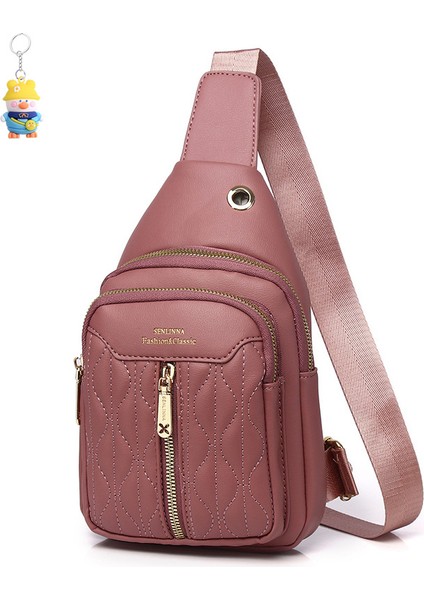 Bayan Göğüs Çantası Moda Spor Çok Yönlü Mini Crossbody Çantası Bayan Bel Çantası Çantası (Yurt Dışından)