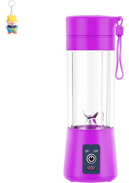 Meyve Suyu Makinesi 6 Bıçak Yaprakları Taşınabilir Elektrikli Meyve Sıkacağı Küçük USB Mini Meyve Sıkma (Yurt Dışından)