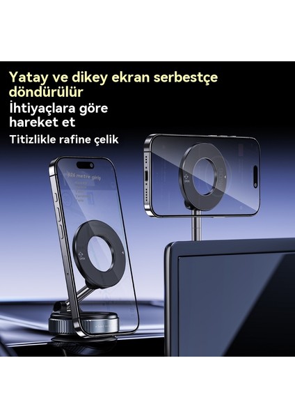 Kontrol Ekranıvakum Adsorpsiyon Araba Cep Telefonu Döner Masaüstükatlanır Manyetik Braket (Yurt Dışından) fiyatları
