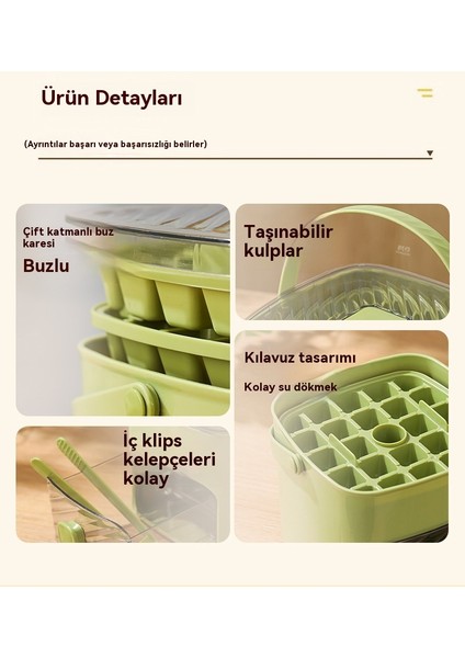 48 Bölmeli Çift Katmanlı Gıda Sınıfı Buz Kutusu Büyük Kapasiteli Bastırma Buz Kutusu (Yurt Dışından) fiyatları