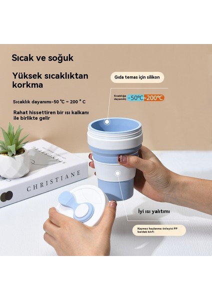 Açık Seyahat Için Taşınabilir Yüksek Değerli Silikon Katlanır Bardak (Yurt Dışından) fırsatları