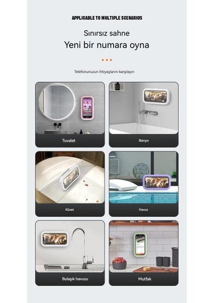 Banyo Banyo Su Geçirmez Geri Çekilebilir Döner Tutucu Cep (Yurt Dışından) fiyatları