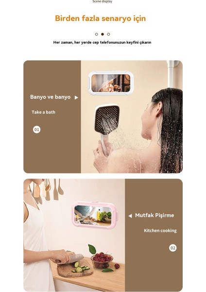 Banyo Banyo Su Geçirmez Geri Çekilebilir Döner Tutucu Cep (Yurt Dışından) indirimleri