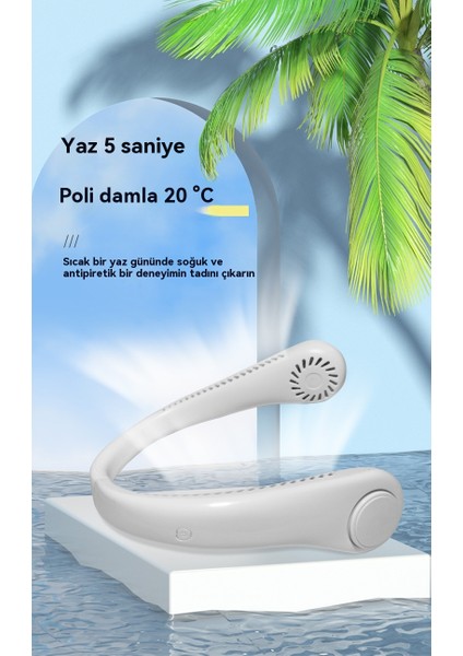 Yeni Yapraksız Katlanır Taşınabilir Asılı Boyun Küçük Fan (Yurt Dışından) fırsatları