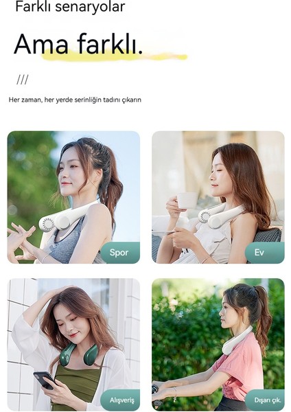 Yeni Yapraksız Katlanır Taşınabilir Asılı Boyun Küçük Fan (Yurt Dışından) indirimleri