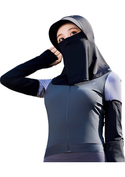 Tam Yüz Güneş Gölgesi Güneş Koruyucu Boyun Koruyucu Güneş Şapkası (Yurt Dışından)